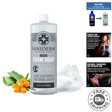 32oz Tattoo Soap with Antimicrobial Colloidal Silver Aloe for Healing