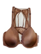 Auden 38C Mauve Racerback Underwire Lightly Lined Bra NWT Lace