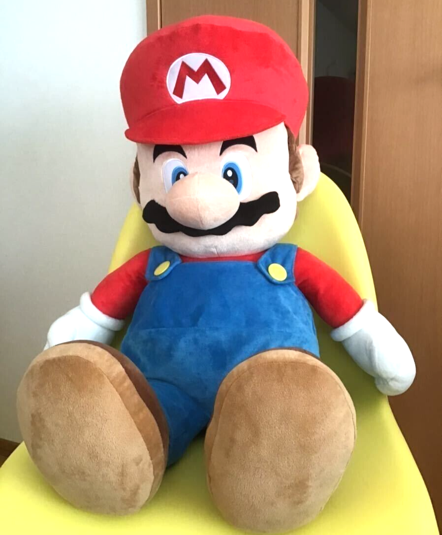 Big Life Size Mario Plush Super Mario Bowser Soft Plush Doll Toy