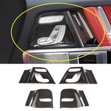 Carbon Fiber Seat Switch Button Handle Panel Trim For Benz G Class G500 G63 2025