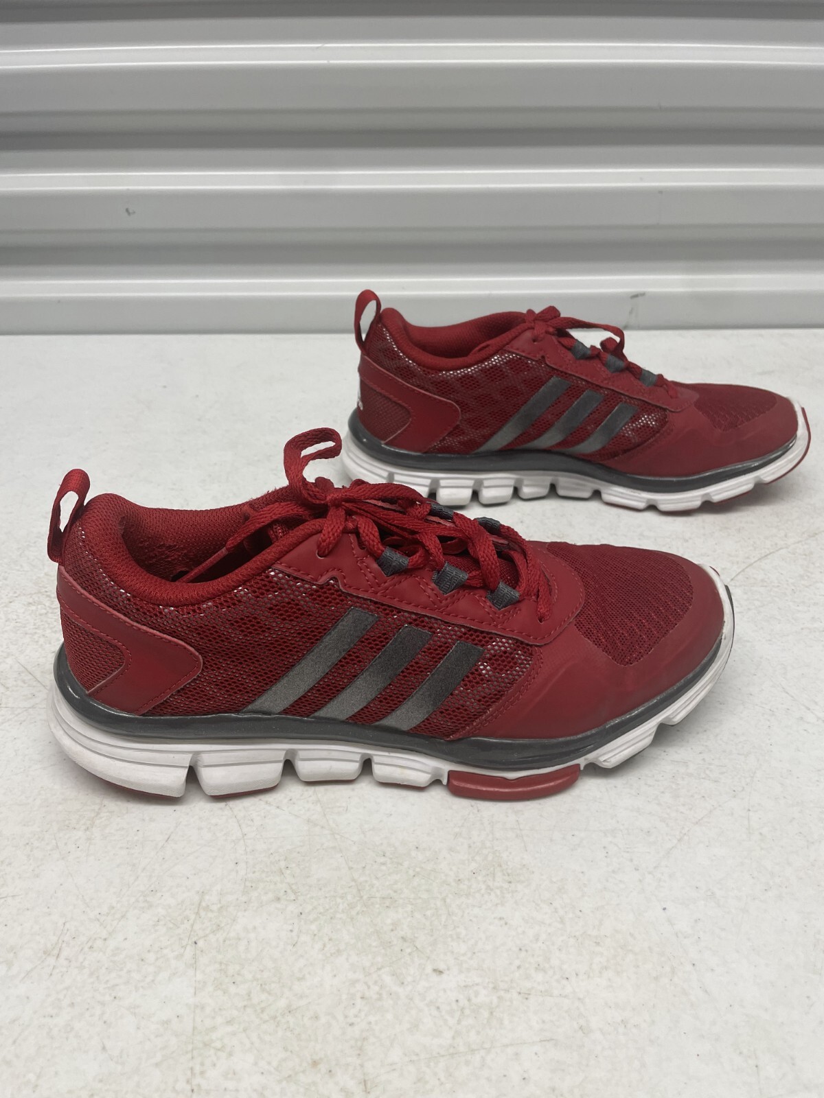 SAOLA Adidas Speed Trainer 2 S84741 Sneakers Ragazzo US 5 Rosso Nero Maglia Scarpe da Corsa