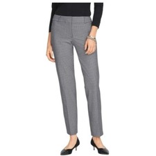 NWT Talbots Hampshire Houndstooth Ankle Pants Black Gray Size 14 Career Office