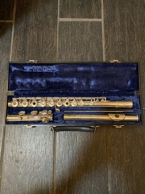 Gemeinhardt M3 Open Hole Solid Silver Head Student Flute with Hard Case & Rod