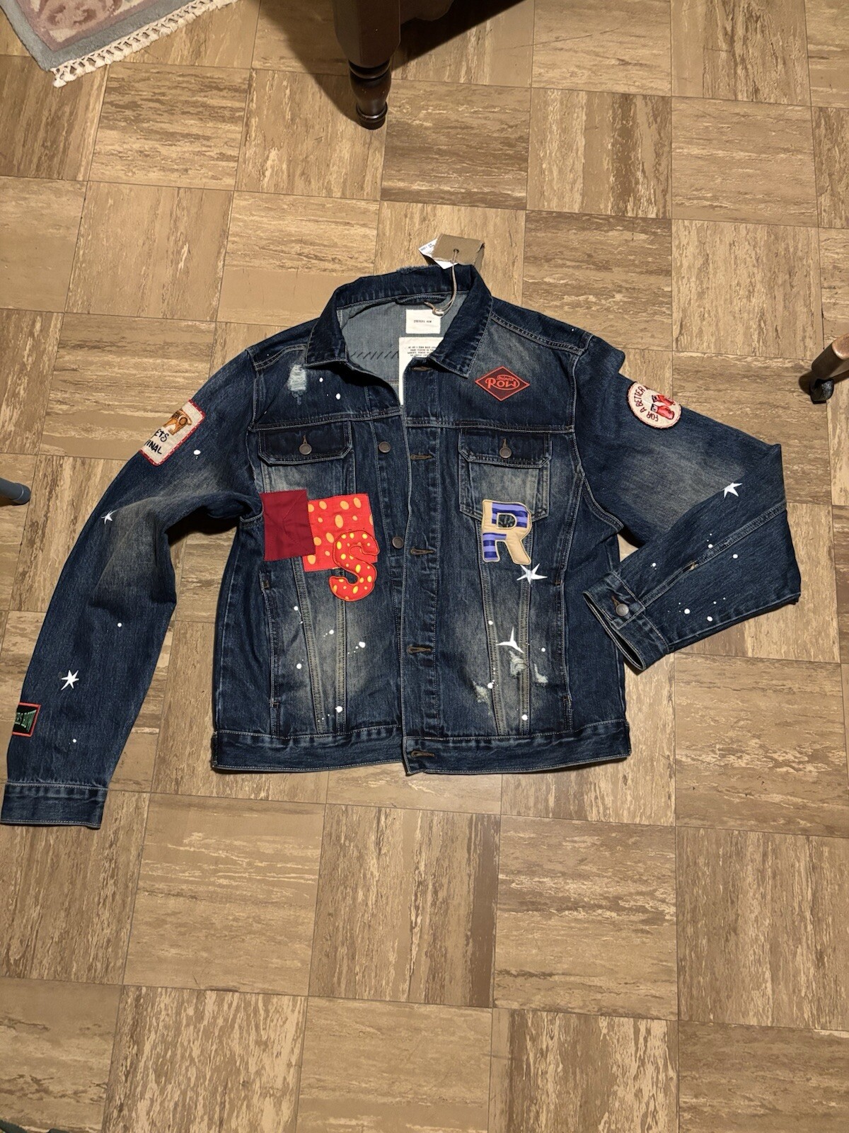 FILA Exclusive Strivers Row Jean Jacket Size L
