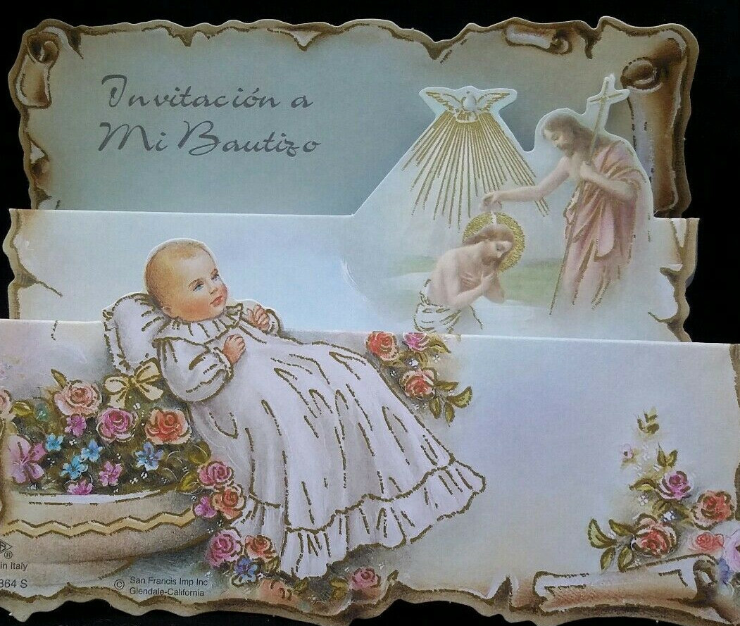 Catholic Baptism Invitations In Spanish