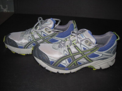 Asics Gel-Kahana T1E6N Trail Running Shoe Women's Size Gray Purple Lime  Green