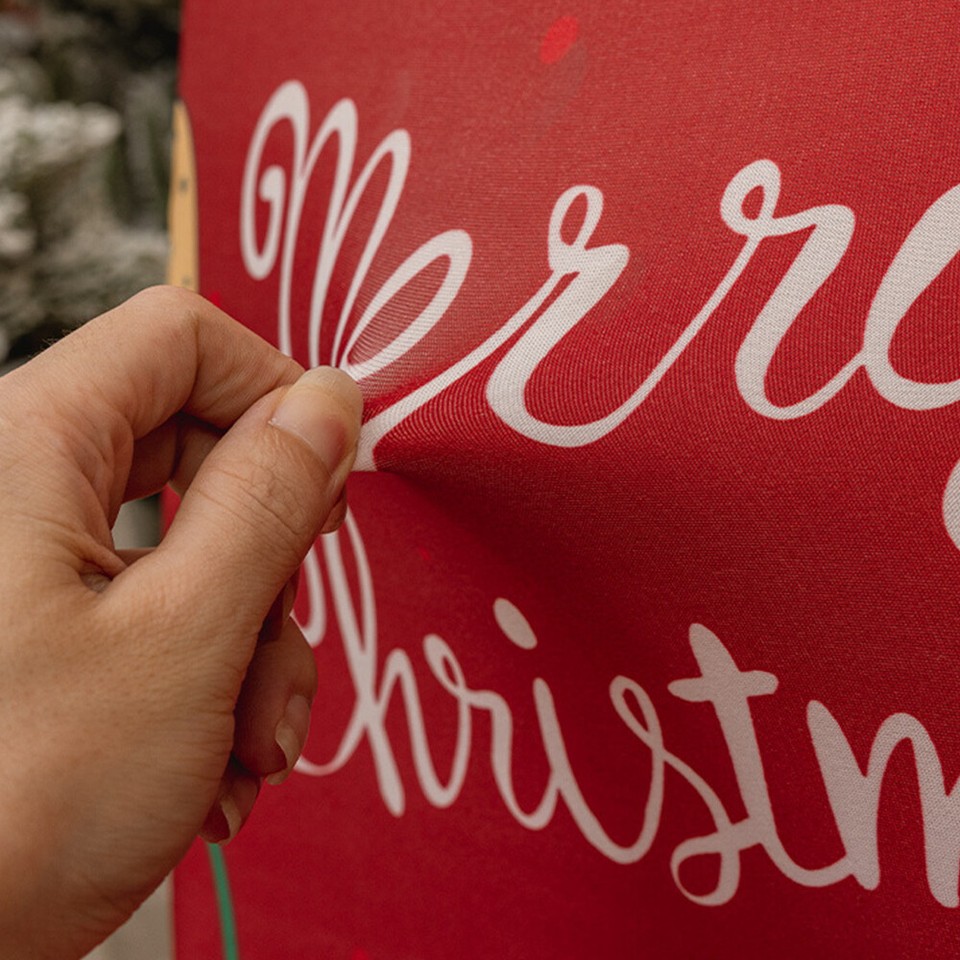 4P Christmas Chair Cover Seat Protector Dining Kitchen Hotel Living