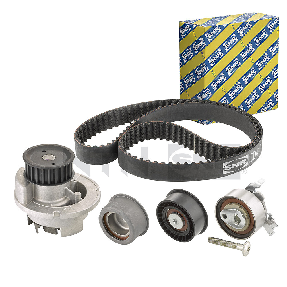 Kit de distribution avec pompe à eau SNR KDP453.170 en acier haute résistance et roulements