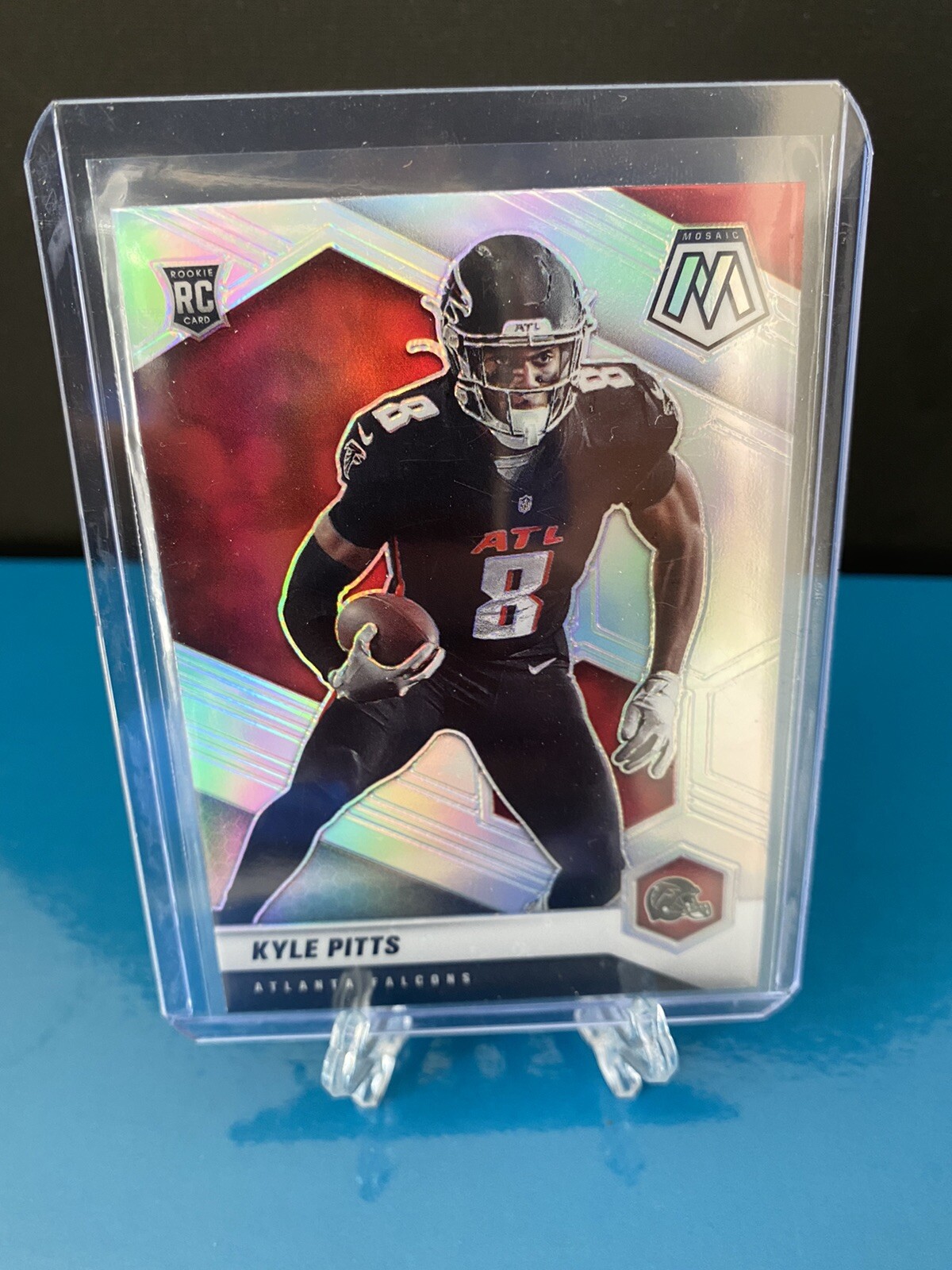 2021 NFL Mosaic Kyle Pitts Silver Prizm Variation #311-V Atlanta Falcons Rookie