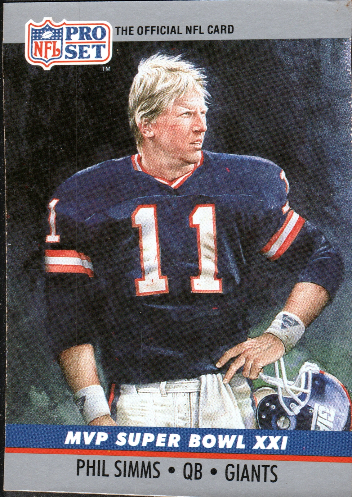 1990 Pro Set #21 Phil Simms Super Bowl MVP Collectibles