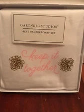Gartner Studios 4 Count 'Keep It Together Wedding  Gift Handkerchief Hanky NIB