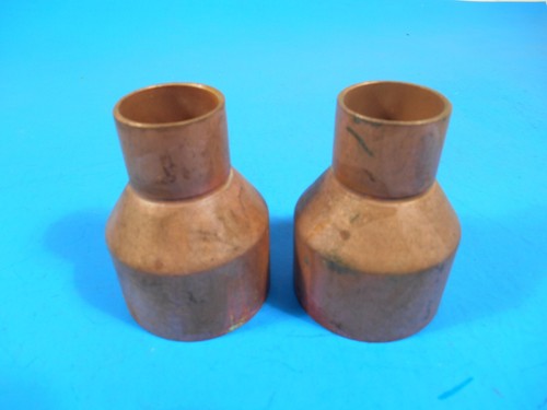 Lot of 2 Nibco Copper Sweat  2"x1" 2x1 Coupling Reducer