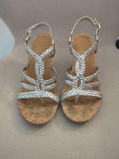 Gianni Bini Sandals Womens 8M Silver
