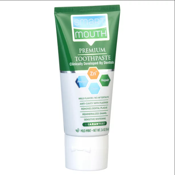 SmartMouth Premium Zinc Ion Toothpaste Protect Clean & Repair Mild Mint