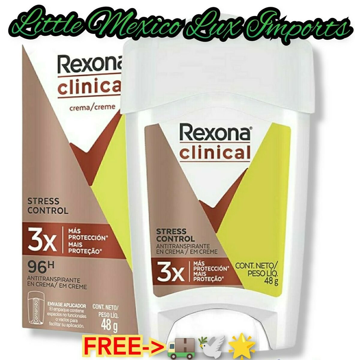 Desodorante Rexona Clinical Antitraspirante em Creme C/48g