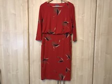 Phase Eight Red Soft Jersey Fabric Dress, Lined, Size 12 - Excellent Condition