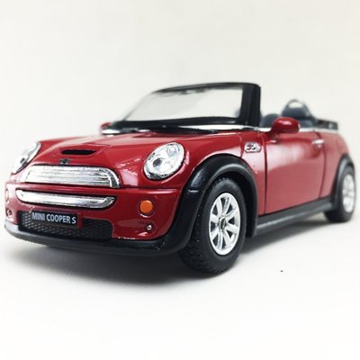 #ad New 5quot; Kinsmart Mini Cooper S Convertible Diecast Model Toy Car 1:28 Red $8.98