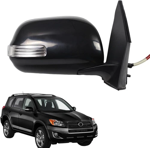 Right Passenger Side Mirror for Toyota RAV4 2009-2012 Power Heated w/Lamp