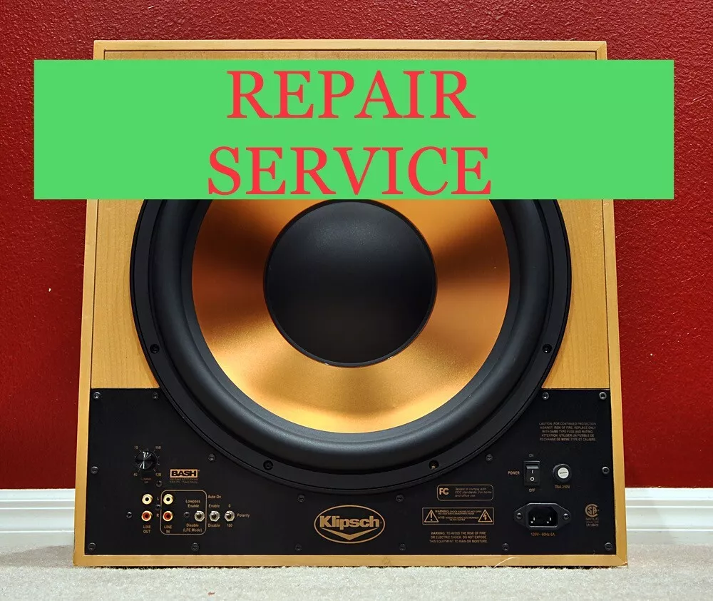 Klipsch RSW 15 Subwoofer Amp Module REPAIR SERVICE