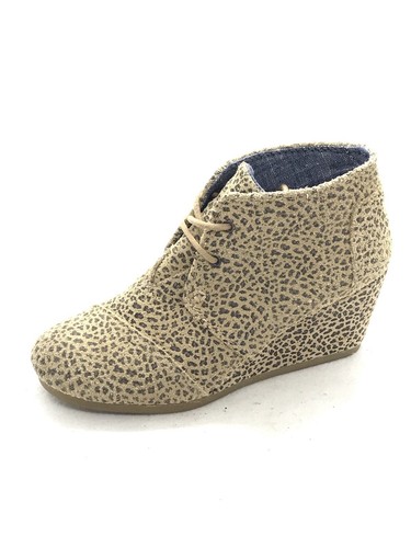 toms leopard print booties