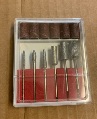 12 pc Diamond Bit Sander Set For Dremel 3/16'' Shaft Beads Craft Hobby Models