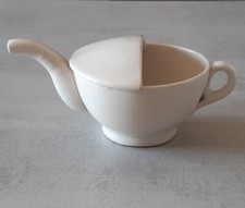 TAZZA DEL MALATO BEVERINO IN CERAMICA REVELLI LAVENO vintage 15 cm RARA