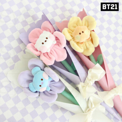 BTS BT21 Official Authentic Goods minini Flower Deco Holder +