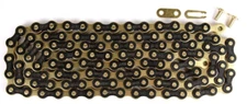 New IZUMI Jet Black 1/2x1/8x116L Bicycle Chain (Gold)