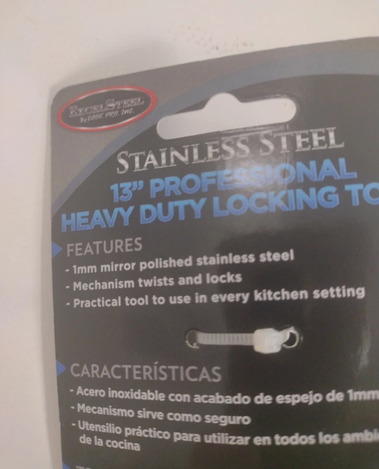 Pinzas ExcelSteel 13" Profesional Resistente Pinzas de Bloqueo Espejo Pulido Paquete de 2 Foto 4 de 4