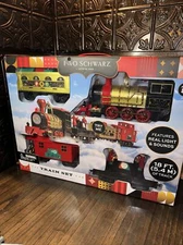 F.A.O. Schwarz 30 pc Motorized Train Set FAO Schwartz w/ Light & Sound
