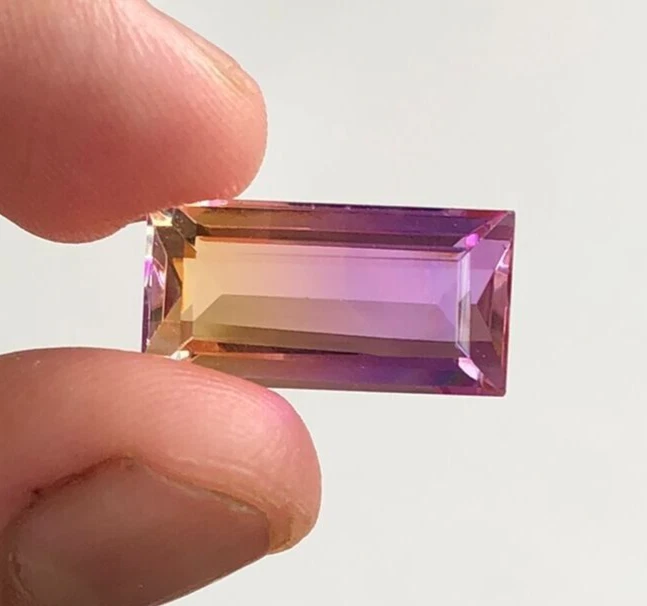 Turmalina bicolor de 12 quilates, piedra preciosa doblete de turmalina bicolor de alta calidad Foto 2 de 4