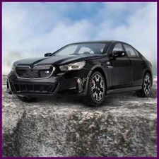 1:24 BMW I5 M60 Xdrive Power Model Car Alloy Sound Light Car Collection Toy Gift