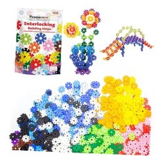Building Chips Interlocking Disc Construction Blocks in 1.3 1.3 in. 12 Colors