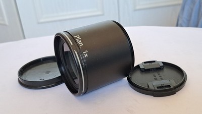 Nikon Plan 1x Stereomikroskop Objektiv mit Front- und Rückdeckel