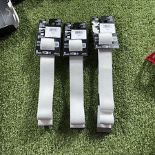 3X Under Armour Mens Webbing Belt White Adjustable Metal Buckle Golf OSFM 25