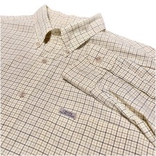 Vintage Chaps Polo Ralph Lauren Button Up Down Dress Shirt Yellow Long Sleeve XL
