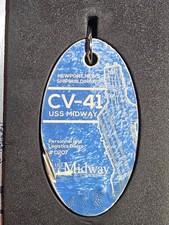 MOTOART PLANETAGS USS MIDWAY CV-41 WATERTIGHT...