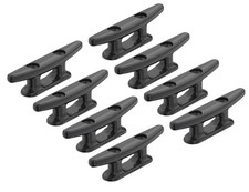 Seaflo 4 Boat Cleat Black Nylon Dock Kayak Cleat Marine Tie Down 8-pack