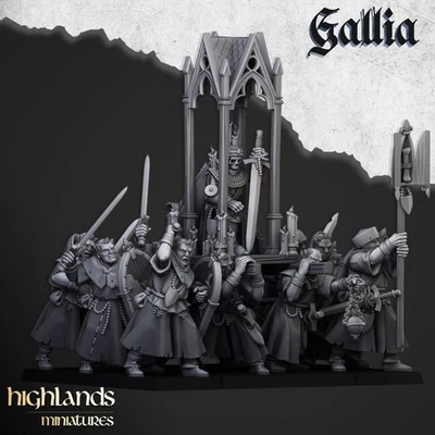 Gallia Pilgrims - Kingdom of Sunland - 32mm/28mm - Highlands Miniature