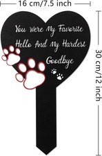 Metal Garden Stake Outdoor Pet Memorial Graves Markers Dogs Cats Cemetery