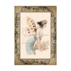 Art Nouveau Butterfly Fairy Cotton Fabric Block Quilt Panel Sewing Applique — photo 1