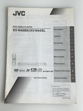 JVC XV-N40BK XV-N44SL DVD Player Owners Instruction Manual Original