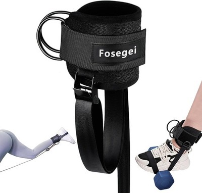 Ankle Straps for Dumbbell and Cable Machine, Dumbbell Foot Attachment with Lo...