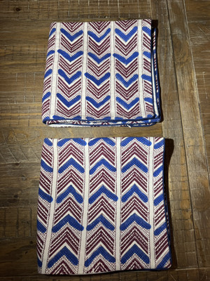 NEW Roberta Roller Rabbit Pillow Cover Shams Heavy Cotton 22x22  Blue Arrow Net