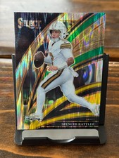 2025 Panini Select - Club Level Spencer Rattler #242 Green & Yellow Shock Prizm