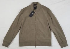 HUGO BOSS P-Hanry-BMB-WG-254F Stretch Bomber Slim Gray Jacket Men's Size 38R US