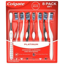 Colgate Optic White 360 Soft Manual Toothbrush 8ct Great Price