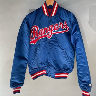 VTG 90's STARTER Texas Ranger MLB Baseball Blue Bomber Satin