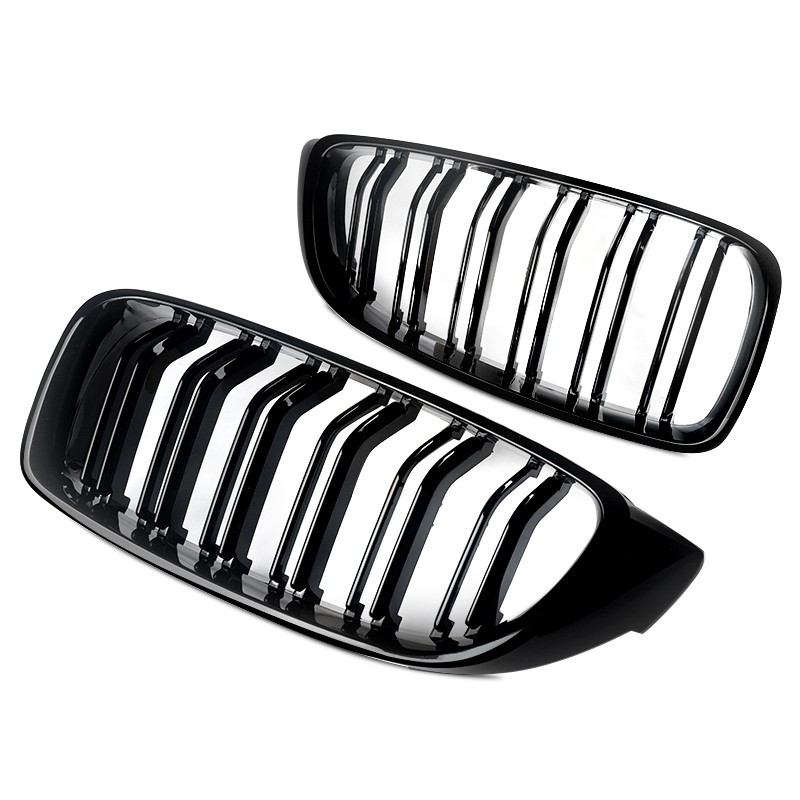 For BMW F32 F33 F36 420i 428i 430i F80 M3 F83 M4 Dual Slats Front Kidney Grille