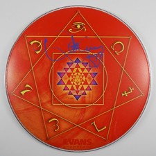 Danny Carey JSA Autograph Signed Drum Head 14" Tool